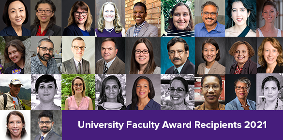 University Faculty Award Recipients 2021