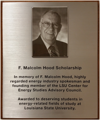 F. Malcolm Hood plaque