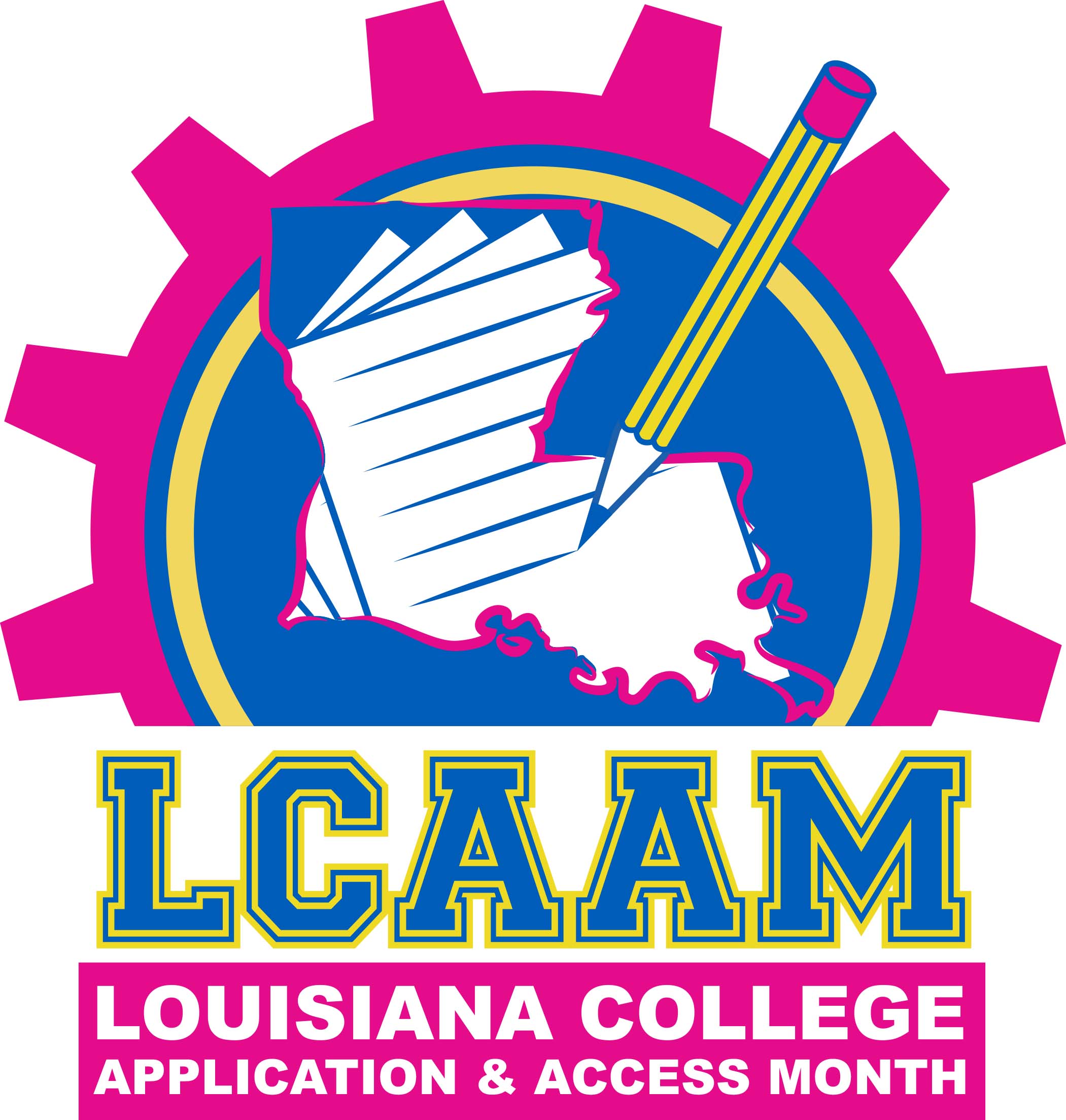 Louisiana College Application and Access Month Logo