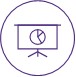 clipart image of purple pie chart