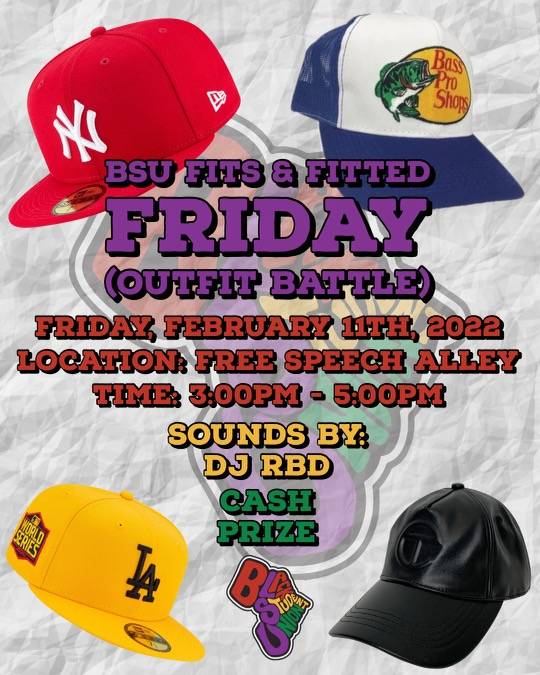 bsu fitted friday event flyer