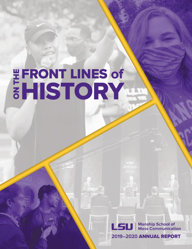 On the Front Lines of History - 2019-2020 Annual Report Cover