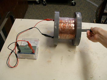 photo: induction in a coil
