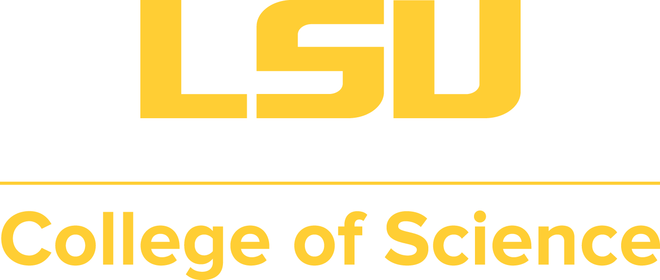 LSU College of Science logo dark gold