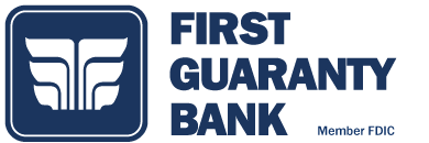 First Guaranty Bank logo member FDIC