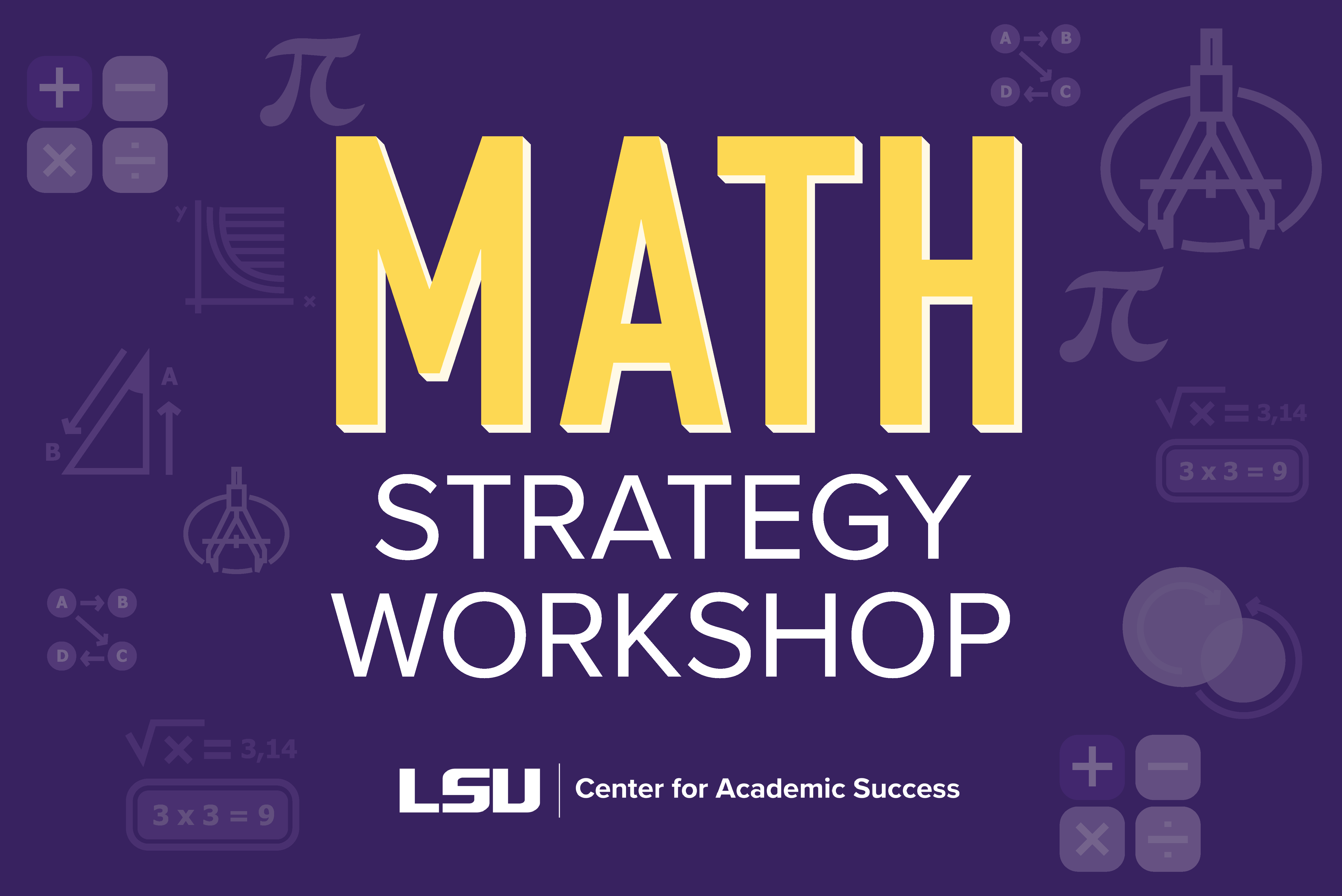 Math Strategy Workshop Graphic