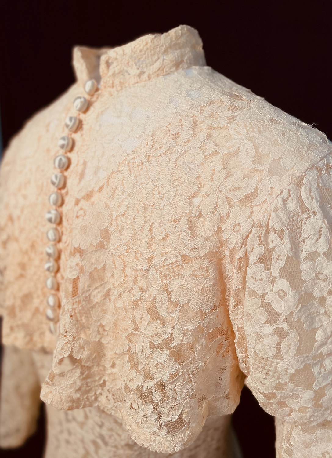1938 lace wedding gown